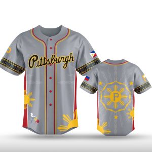 Pittsburgh Pirates Filipino Heritage Night Baseball Jersey 2025 1