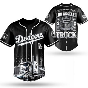 Los Angeles Dodgers Nation Truck Driver Appreciation Week Baseball Jersey 2025 1