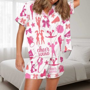 Cheerleading Silky Satin Pajama Set 1