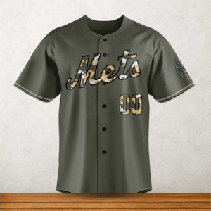 New York Mets Sean Manaea Camo Personalized Baseball Jersey 2025