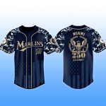 Miami Marlins US Navy 250th Birthday Jersey 2025