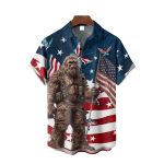4Th Of July American Flag Hawaiian Shirt