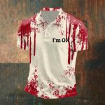 I‘m Ok Bloodstain Problem Solved Polo Shirt