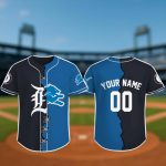 Detroit Tigers and Detroit Lions Baseball Jersey 2025