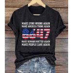 8647 Make Lying Wrong Again America Shirt