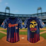Texas Rangers USMC 250th Birthday Baseball Jersey 2025