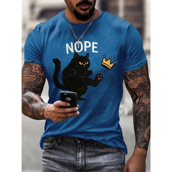 No Kings In America Cat Crown Nope Shirt