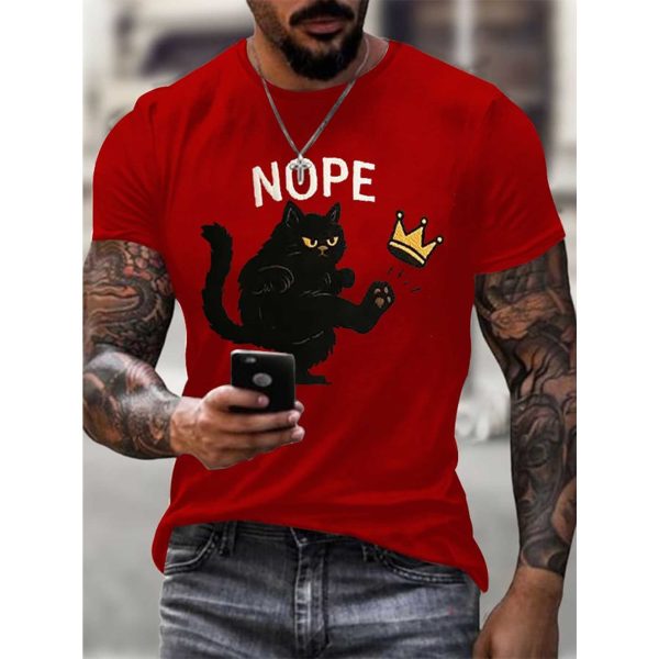 No Kings In America Cat Crown Nope Shirt