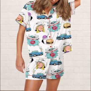 Chattahoochee Country Music Silky Satin Pajama Set 1