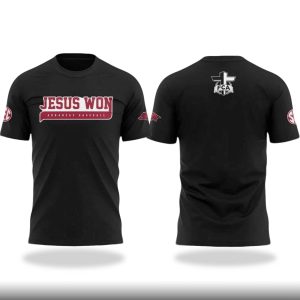 FCA Jesus Won Arkansas Baseball T Shirt