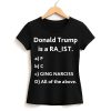 Donal Trump Is A Ra ist Shirt
