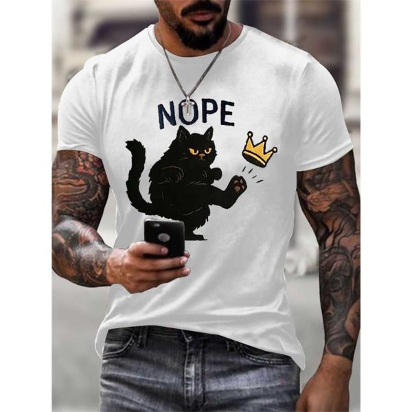 No Kings In America Cat Crown Nope Shirt