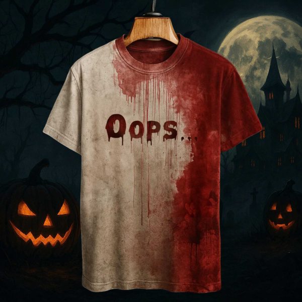 Oops Bloody Art Print T shirt