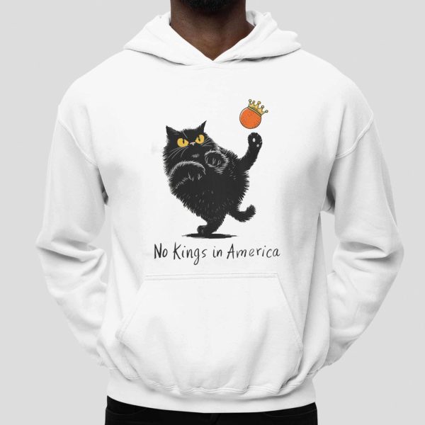 No Kings In America Cat Black Shirt