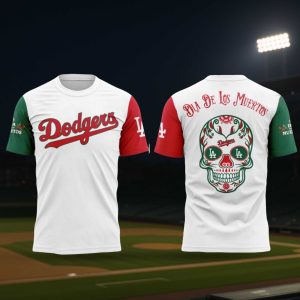 Los Angeles Dodgers Dia De Los Muertos T Shirt 2025