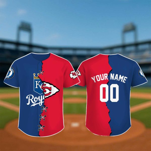 Kansas City Chiefs x Royals Baseball Jersey 2025
