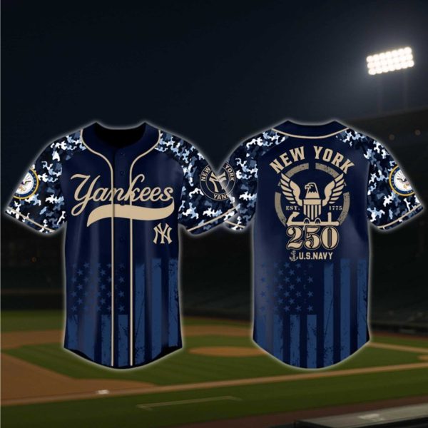 New York Yankees US Navy 250th Birthday Jersey 2025