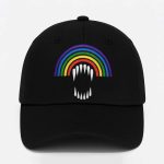 Rainbow Gay Vampire Teeth Hat