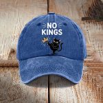 No Kings In America Black Cat Protest Hat