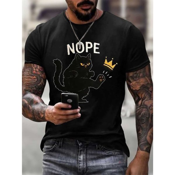 No Kings In America Cat Crown Nope Shirt