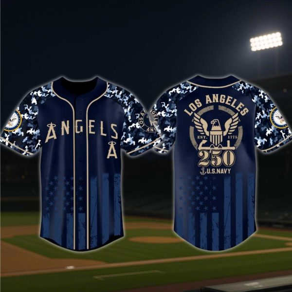 Los Angeles Angels US Navy 250th Birthday Jersey 2025