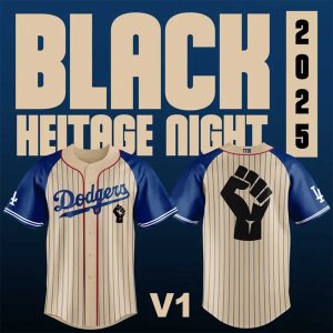 Los Angeles Dodgers Black Heritage Night Jersey 2025