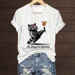 No Kings In America Raccoon Shirt