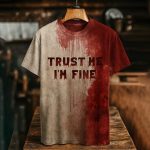 Trust Me, I'm Fine Bloody T-shirt