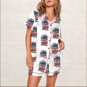 4th Of July Its A Bad Day To Be A Cold Beer Pajama Set 1