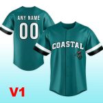 Coastal Carolina Chanticleers Baseball Jersey 2025