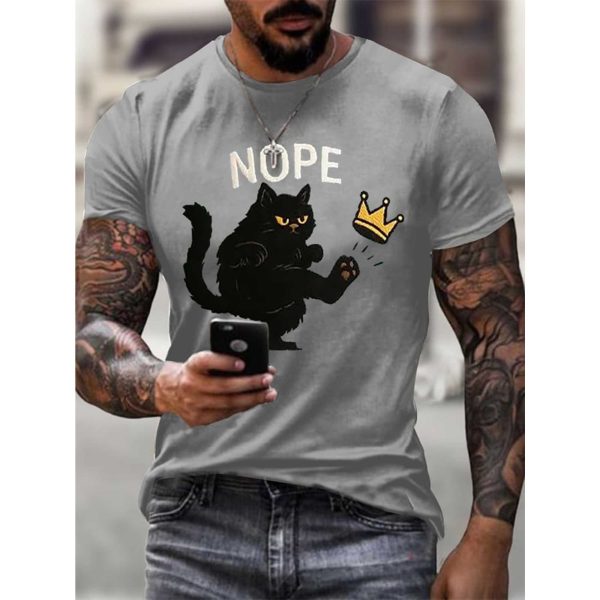 No Kings In America Cat Crown Nope Shirt
