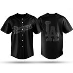 Los Angeles Dodgers Back In Black Baseball Jersey 2025
