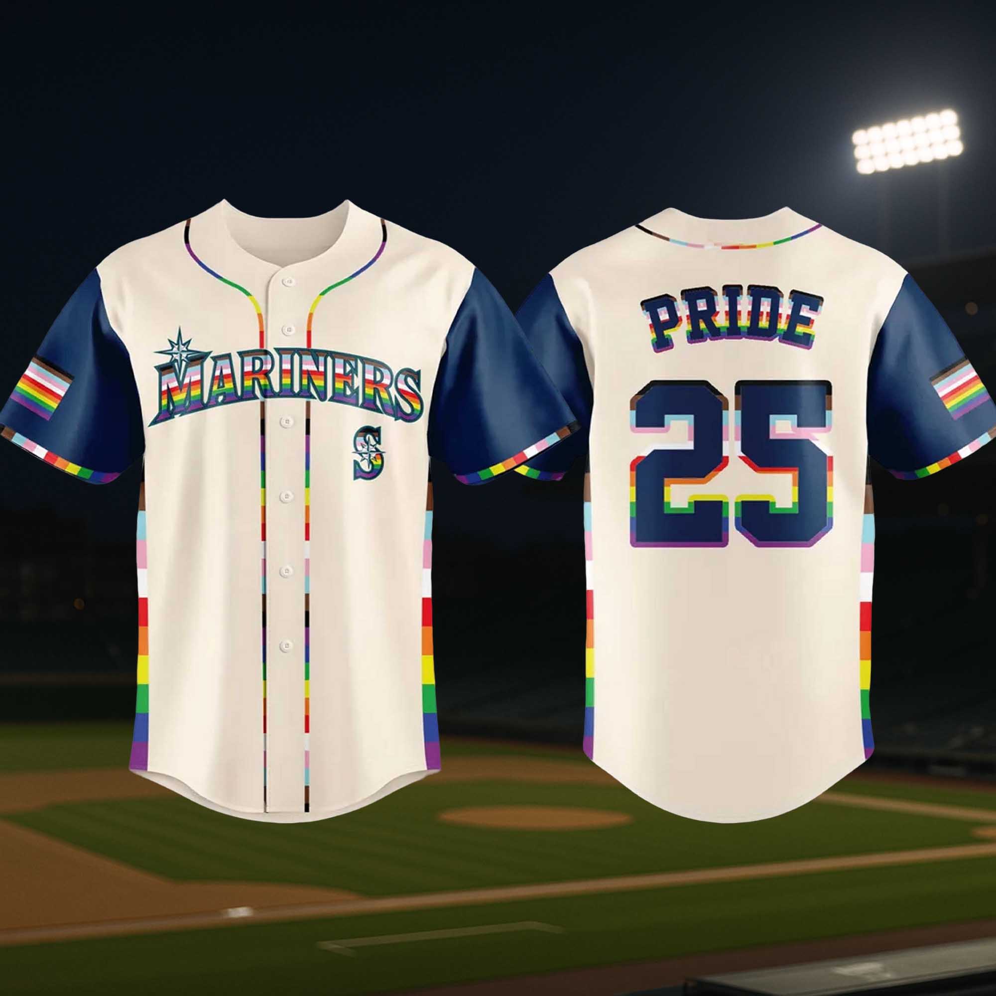 Seattle Mariners Pride Night Jersey 2025 Seattle Mariners Pride Night Jersey 2025