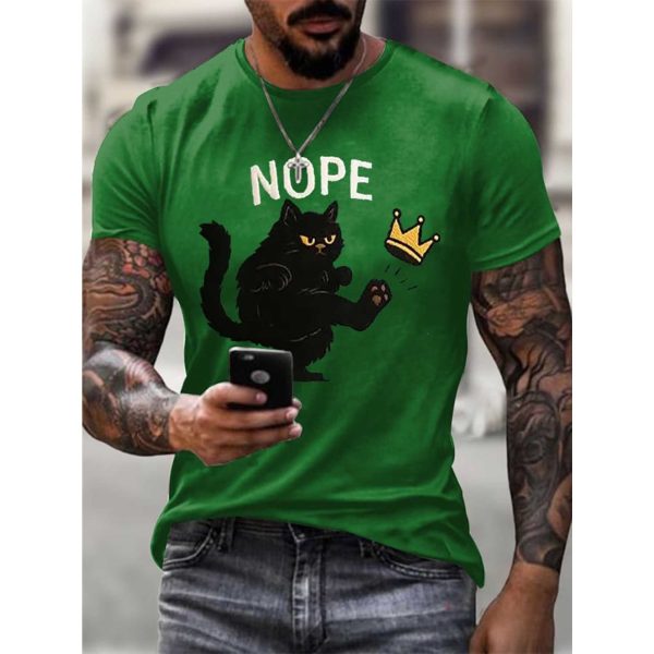 No Kings In America Cat Crown Nope Shirt