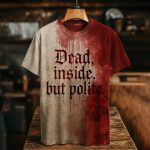 Dead Inside But Polite Blood Shirt