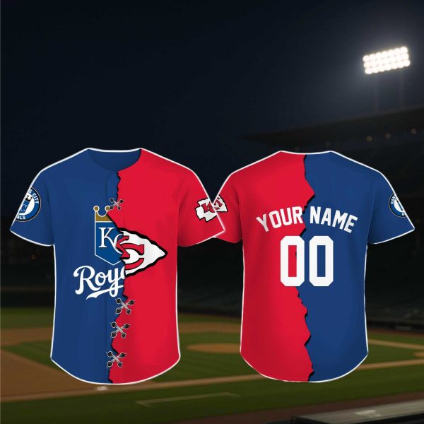 Kansas City Chiefs x Royals Baseball Jersey 2025