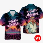 The Gulf Of America Trump  Aloha Hawaiian Shirt