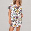 Summerween Halloween Spooky Silky Satin Pajama Set