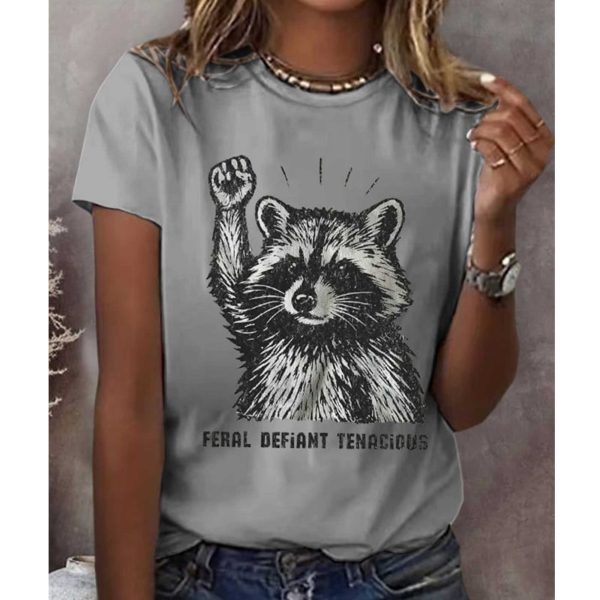 Feral Defiant Tenacious FDT Racoon Shirt