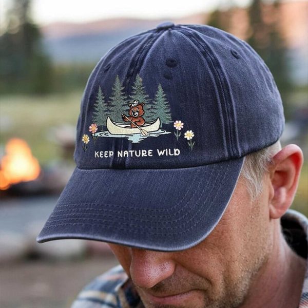 Keep Nature Wild Print Hat