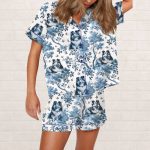 Shetland Sheepdog Mom Silky Satin Pajama Set