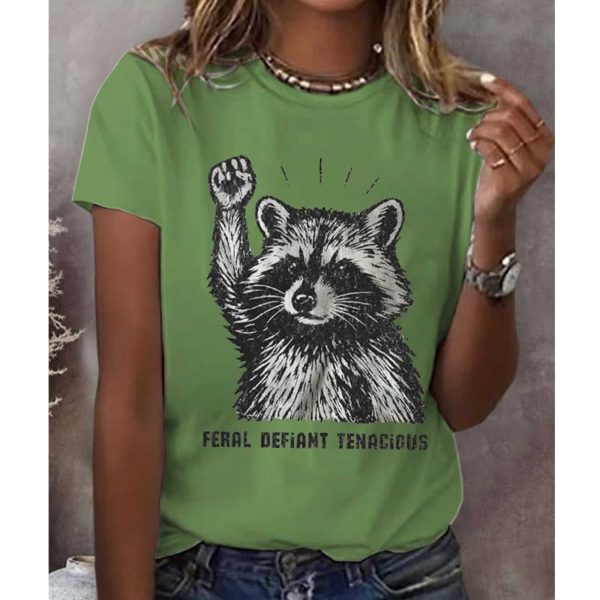 Feral Defiant Tenacious FDT Racoon Shirt