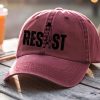Resist Bear Print Baseball Cap