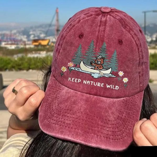 Keep Nature Wild Print Hat
