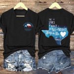 Texas Strong The Stars At Night Are Big And Bright Deep In The Heart Of Texas T-Shirt