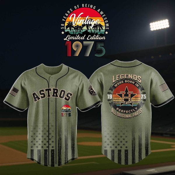 Astros 50th Soth Birthday Vintage Legends Jersey 2025 1