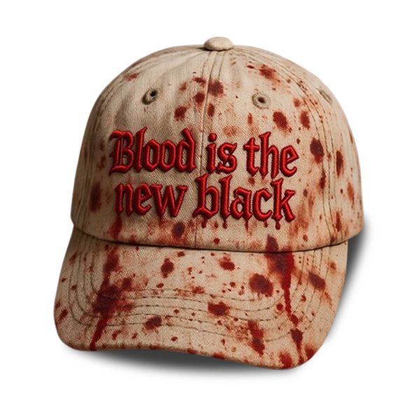 Blood Is The New Black Baseball Cap 2