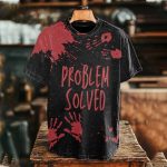 Bloody Problem Bloody Hands Print Shirt