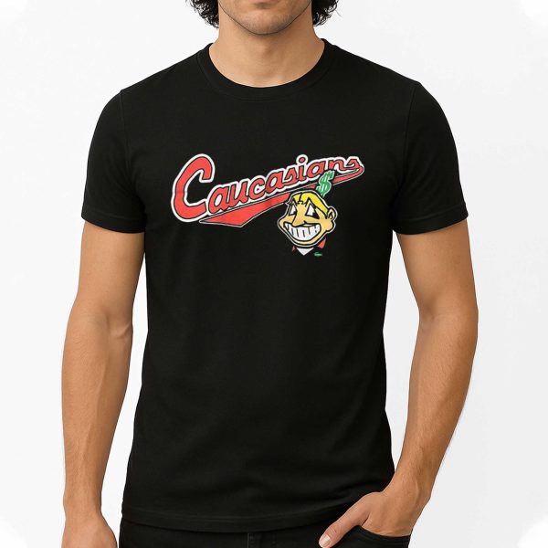 Bomani Jones Wears Caucasians Chief Wahoo Cleveland Guardians Shirt