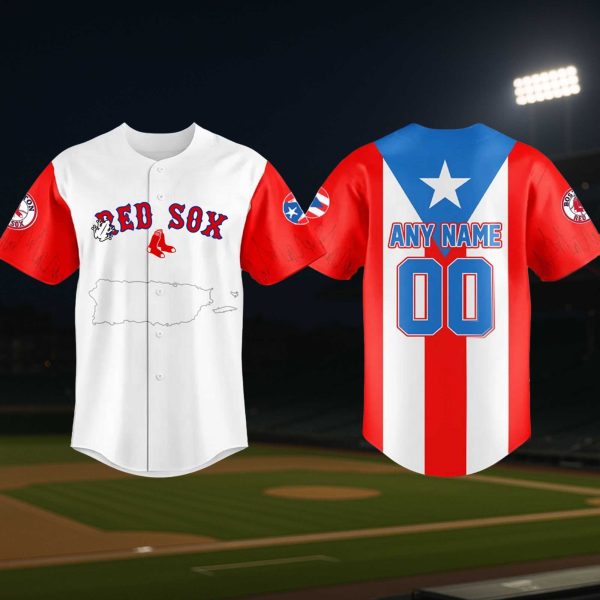 Boston Red Sox Puerto Rican Heritage Baseball Jersey 2025
